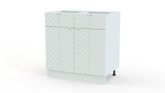 Шкаф нижний с 2-мя дверцами и 2-мя ящиками Анаис BMS