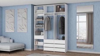 Современный Стеллаж для одежды Мирта 52 BMS