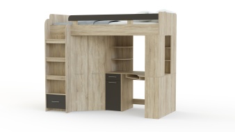 Детская Кровать-чердак Коста 1 с рабочей зоной