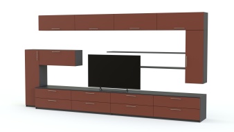 Стенка глянцевая Forma Red BMS