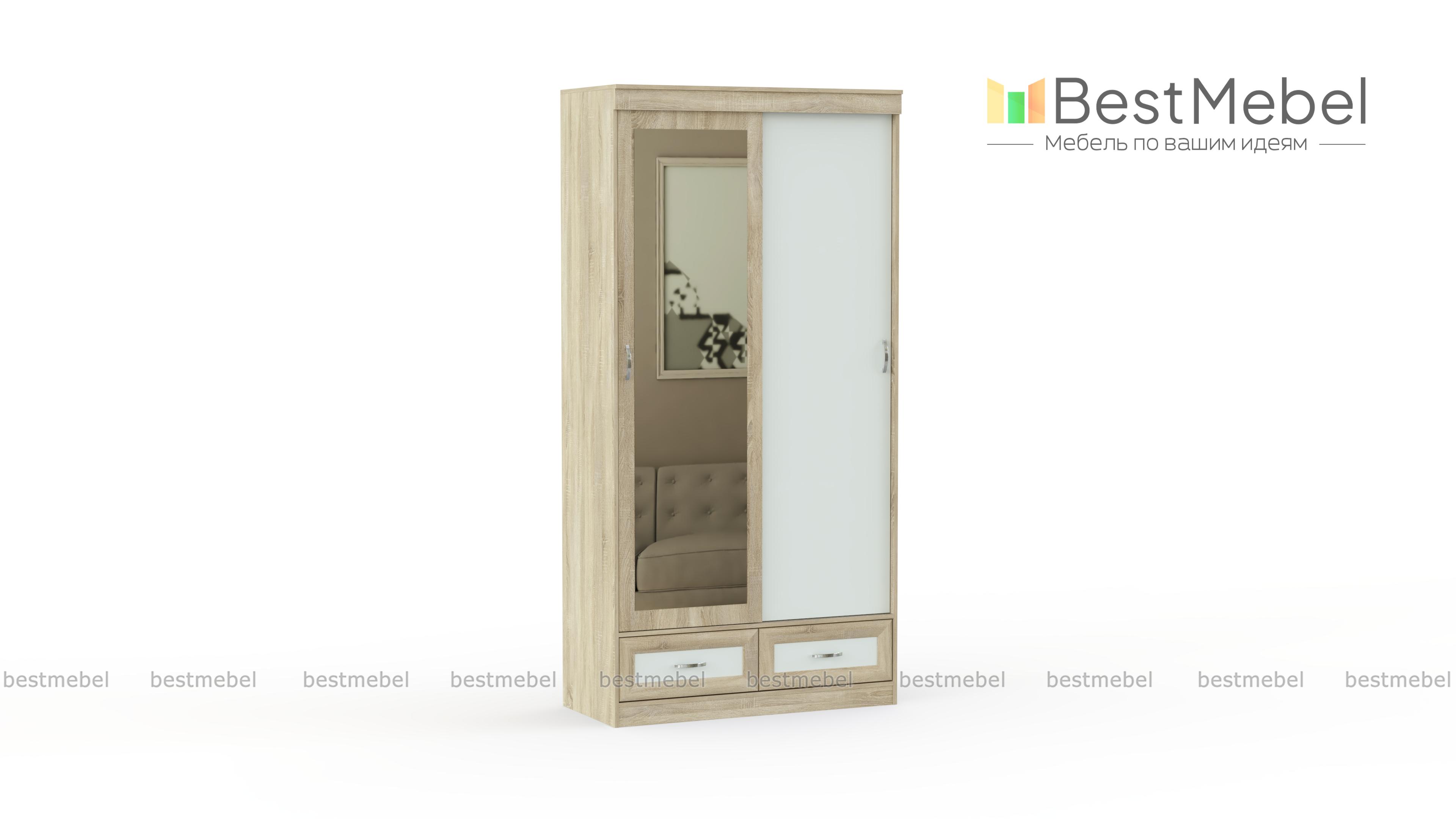 Шкаф-купе Ронда ШККР 1114.1 BMS - Фото