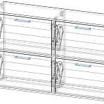 Схема сборки Тумба для обуви Блю 13 BMS