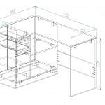 Схема сборки Стол угловой компьютерный Прюнс BMS