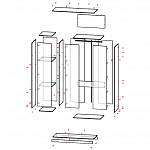 Схема сборки Шкаф распашной Пакс Тисседаль Pax Tyssedal 4