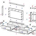 Схема сборки Туалетный стол Лаванда 1 BMS