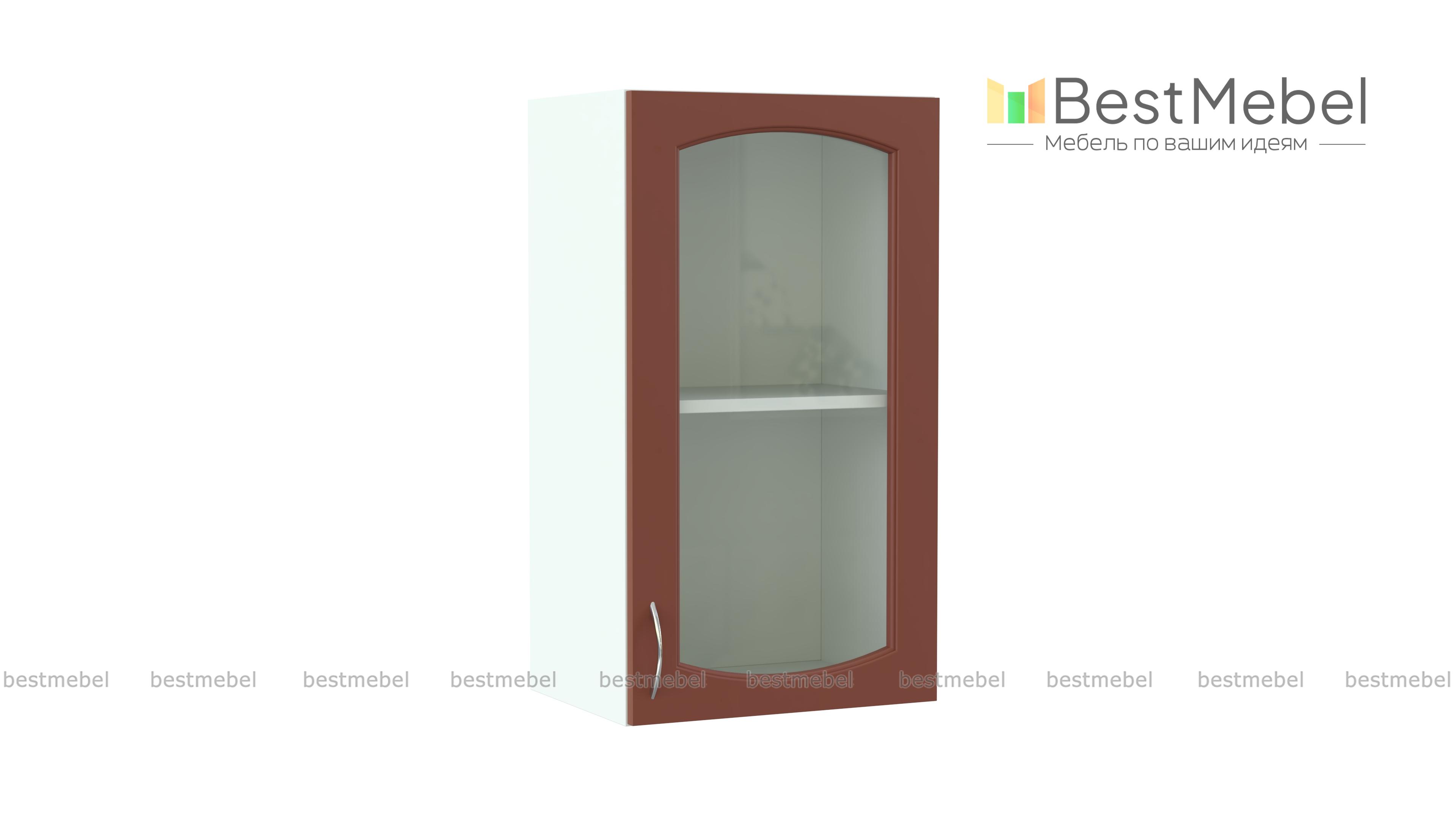 Шкаф-витрина 1 дверь Глория BMS - Фото