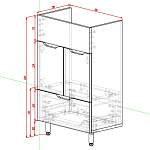 Схема сборки Тумба в ванную комнату Фантастик 14 BMS