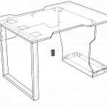 Чертеж Игровой стол Грей 10 BMS