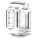 Чертеж Гардеробная Пэкс 3 BMS