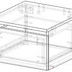 Чертеж Тумба прикроватная Эвридика 11 BMS