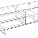 Чертеж Тумба под ТВ Портофино 13 BMS