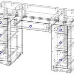 Чертеж Туалетный столик Клод BMS