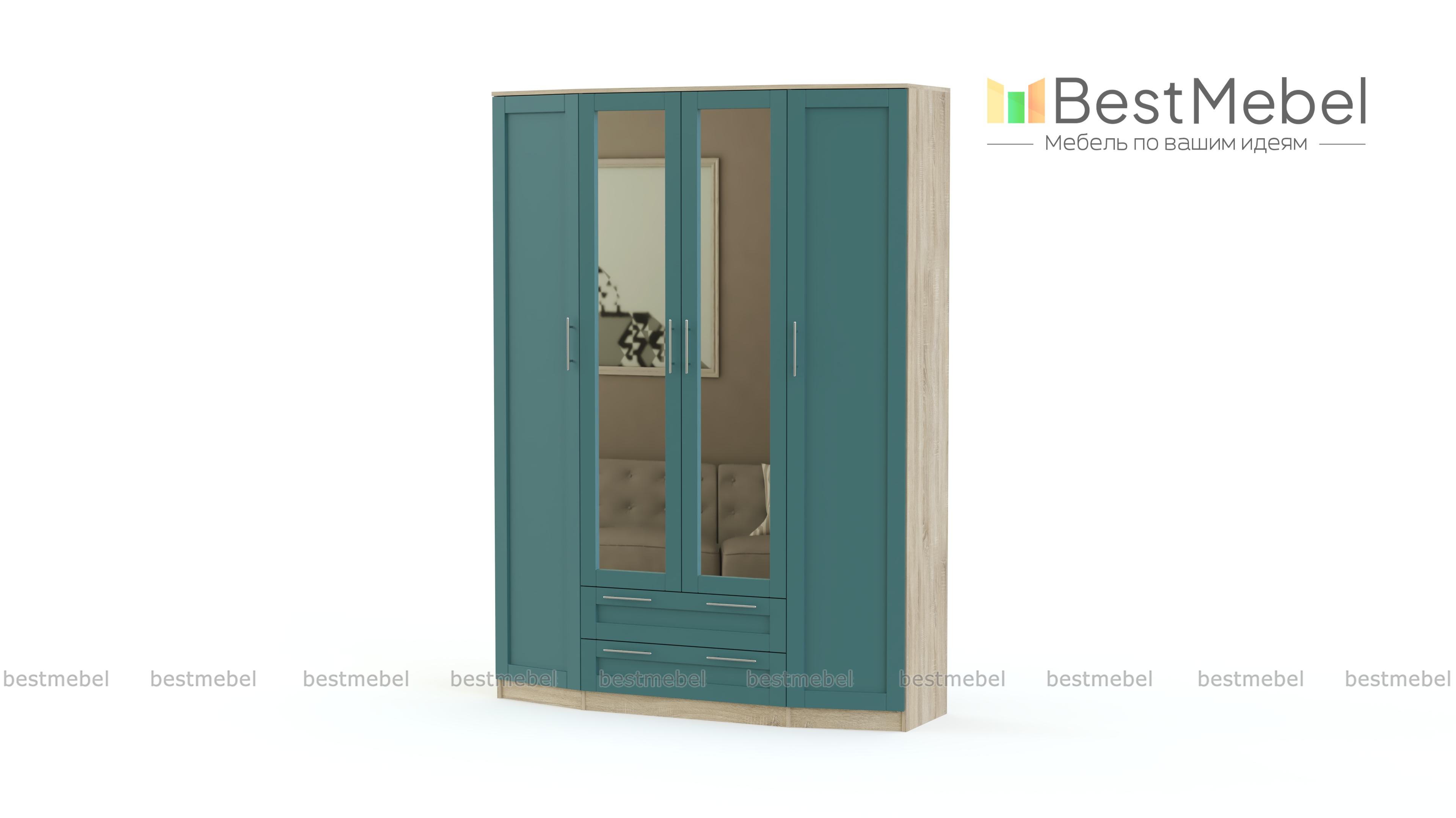 Шкаф распашной Скандинавия BMS - Фото