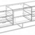 Чертеж Тумба Русс 15 BMS