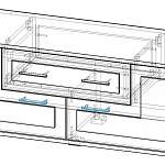 Чертеж Тумба Млайн 12 BMS