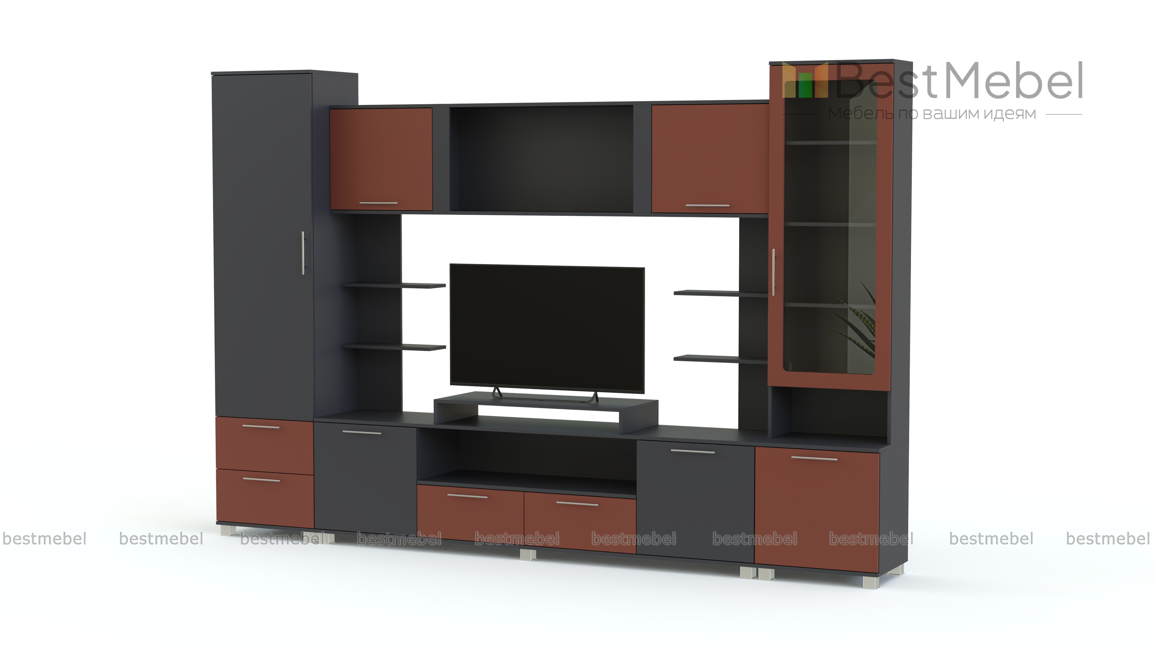 Стенка Равелло 2 глянец BMS