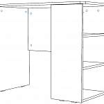 Чертеж Компьютерный стол Лестер-12 BMS