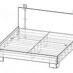 Чертеж Кровать Vera HM BMS