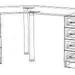 Чертеж Письменный стол для двоих Виктория 27 BMS