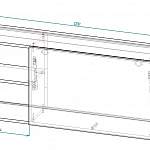 Чертеж Шкаф верхний Гавана BMS