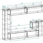 Стенка для гостиной Морис 115 BMS