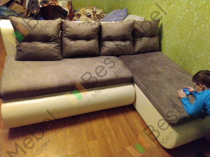 Угловой диван Кормак мини люкс - 56980 руб, бесплатная доставка в Екатеринбурге, любой цвет и размер