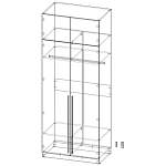 ЭСКИЗ Шкаф распашной Депорте Люкс 35  (1000х2500х600)