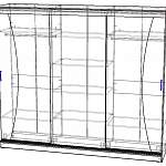 Чертеж Шкаф-купе Астон BMS