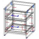 Схема сборки Тумба прикроватная Валерия Арт 12 BMS